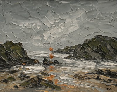 MARTIN LLEWELLYN - sunset porth defarch